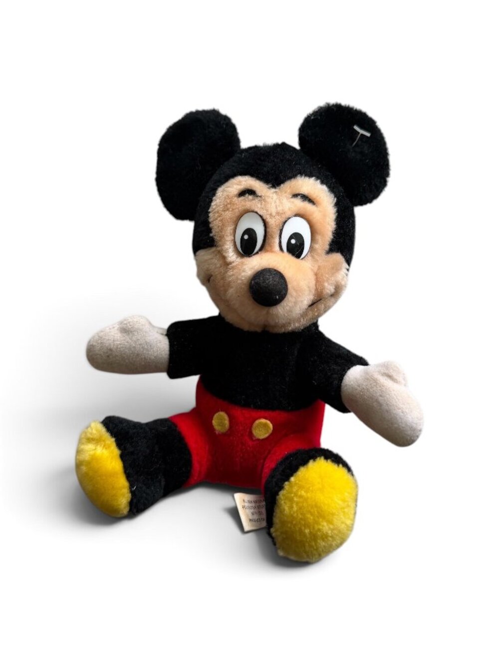 Vintage Disney Mickey Mouse Plush Disneyland Walt Disney World Korea